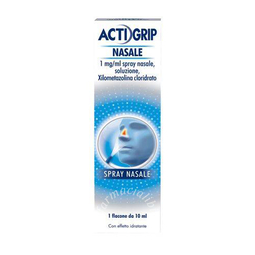 Actifed decongestionante lenitivo 1 mg/50 mg/ml spray nasale, soluzione  xilometazolina cloridrato/dexpantenolo 1  1 flacone hdpe da 10 ml