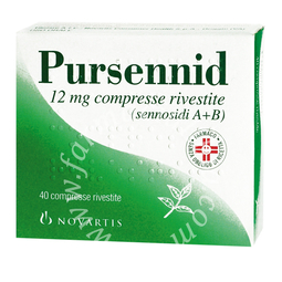 Pursennid 12 mg compresse rivestite  sennosidi a+b 40 compresse