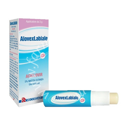 Alovexlabiale 50 mg/g matita cutanea  aciclovir applicatore da 3 g