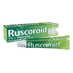 Ruscoroid 10 mg/g + 10 mg/g crema rettale  ruscogenina + tetracaina cloridrato 1%  1% crema tubo 40 g