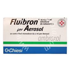 Fluibron 15 mg/2 ml soluzione da nebulizzare  ambroxolo cloridrato 20 contenitori monodose 2 ml