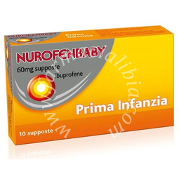 Nurofenbaby 60 mg supposte  ibuprofene 10 supposte in blister al