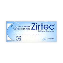 Zirtec 10 mg compresse rivestite con film  cetirizina dicloridrato 7 compresse