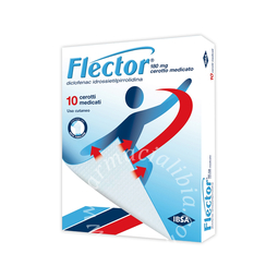 Flector 180 mg cerotto medicato  diclofenac idrossietilpirrolidina 10 cerotti medicati