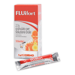 Fluifort 2,7 g granulato per soluzione orale  carbocisteina sale di lisina monoidrato 10 bustine