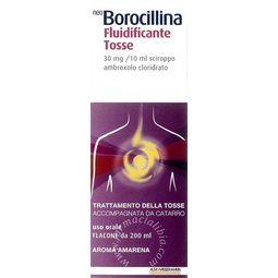 Neo borocillina fluidificante tosse 30 mg/10 ml sciroppoambroxolo cloridrato flacone 200 ml