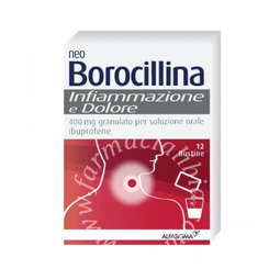 Neo borocillina infiammazione e dolore 400 mg granulato per soluzione orale  ibuprofene in bustina 12 bustine in carta/pe/al/surlyn