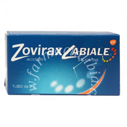 Zoviraxlabiale 5% crema  aciclovir tubo da 2 g