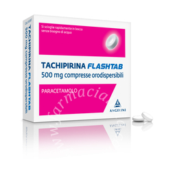 Tachipirina flashtab 500 mg compresse orodispersibili  paracetamolo 16 compresse in blister