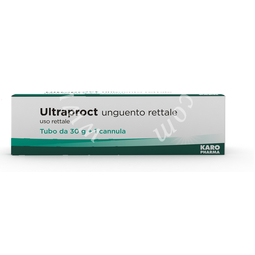 Ultraproct unguento rettale  fluocortolone pivalato + fluocortolone caproato + cincocaina cloridrato tubo da 30 g + 1 cannula