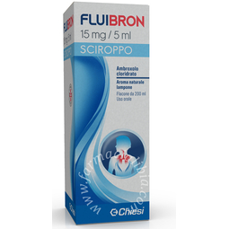 Fluibron 15 mg/5 ml sciroppo  fluibron adulti 30 mg granulato per sospensione orale  ambroxolo cloridrato flacone 200 ml