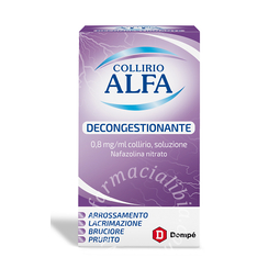 Collirio alfa decongestionante 0,8 mg/ml collirio, soluzione  nafazolina nitrato flacone 10 ml