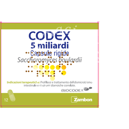 Codex 5 miliardi capsule rigide  saccharomyces boulardii rigide, 12 capsule in blister pvc/al