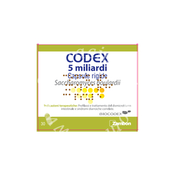 Codex 5 miliardi capsule rigide  saccharomyces boulardii rigide, 30 capsule in blister pvc/al