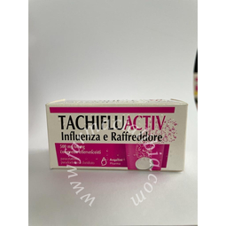 Tachifluactiv influenza e raffreddore 500 mg/60 mg compresse effervescentiparacetamolo/pseudoefedrina cloridrato 10 compresse in tubo pp