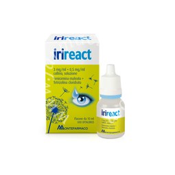 Irireact 3 mg/ml + 0,5 mg/ml collirio, soluzione  feniramina maleato + tetrizolina cloridrato  medicinale equivalente soluzione 1 flacone contagocce in ldpe da 10 ml