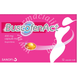 Buscofenact 400 mg capsule molli  ibuprofene 12 capsule in blister pvc/pe/pvdc-al