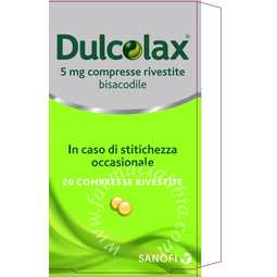 Dulcolax 5 mg compresse rivestite  dulcolax adulti 10 mg supposte  bisacodile 20 compresse rivestite in blister pvc-pvdc/al