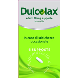 Dulcolax 5 mg compresse rivestite  dulcolax adulti 10 mg supposte  bisacodile 6 supposte in strip al/pe