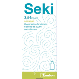 Seki 3,54 mg/ml sciroppo  cloperastina fendizoato 1 flacone 200 ml con bicchiere dosatore