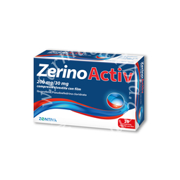 Zerinoactiv 200 mg/30 mg compresse rivestite con film  ibuprofene/pseudoefedrina cloridrato 200mg/30mg  20 compresse in blister pvc/pvdc/al