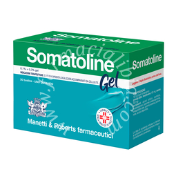 Somatoline 0,1% + 0,3% gel levotiroxina, escina 30 bustine in carta/al/pe da 10 g
