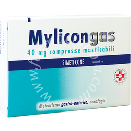 Mylicongas 40 mg compresse masticabili  simeticone 50 compresse
