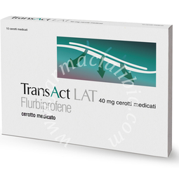 Transact lat 40 mg cerotti medicati  flurbiprofene 10 cerotti