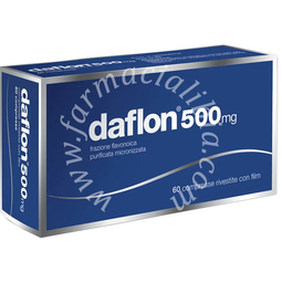 Daflon 500 mg compresse rivestite con film  frazione flavonoica purificata micronizzata 60 compresse in blister pvc/al
