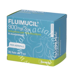 Fluimucil 300 mg/3 ml soluzione per nebulizzatore  n-acetilcisteina 20 fiale da 3 ml