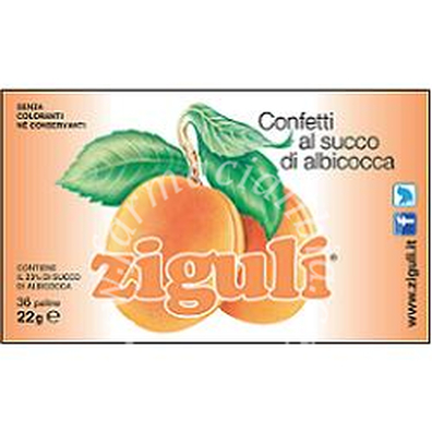 Ziguli albicocca 36 palline 22 g