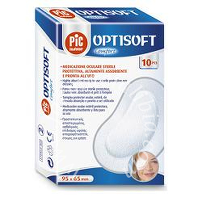 Tampone oculare pic in tessuto non tessuto sterile adesivo 10 pezzi