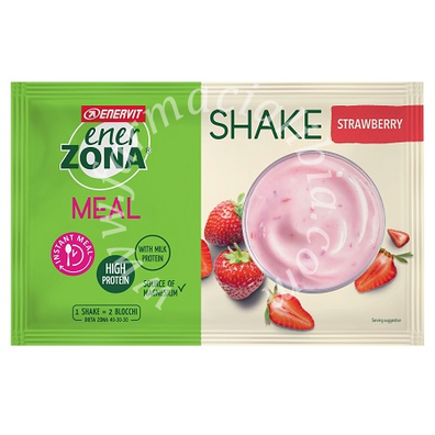 Enerzona instant meal fragola yoghurt 1 busta da 50 grammi
