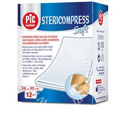 Garza stericompress soft xl tnt 36x40cm 12 pezzi
