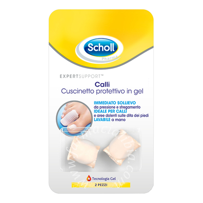 Cuscinetti protettivi per piedi calli scholl gelactiv 2 pezzi