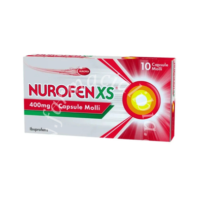 Nurofenxs 400 mg capsule molli  ibuprofene 10 capsule in blister pvc/pvdc/al