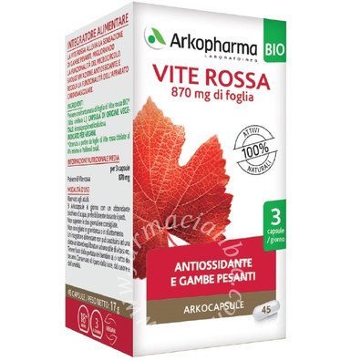 Arko capsule vite rossa bio 45 capsule