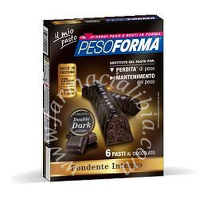 Pesoforma barretta double dark 6 pasti 12 x 31 g
