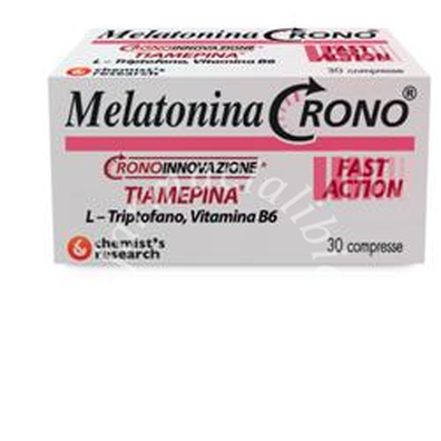 Melatonina crono 1mg tiamepina 30 compresse