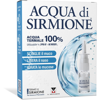 Acqua sirmione minerale naturale 6 fiale 15 ml