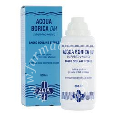 Acqua borica per bagno oculare sterile 500 ml
