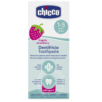 Chicco dentifricio fragola 50 ml 12m+ con fluoro