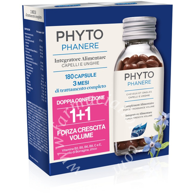 Phyto paris phytophanere integratore alimentare capelli/unghie 90+90 capsule