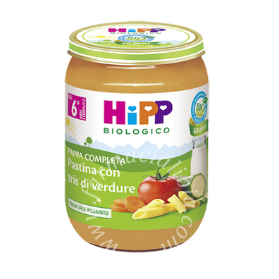 Hipp bio hipp bio pappa pronta past tris di verdure 190 g