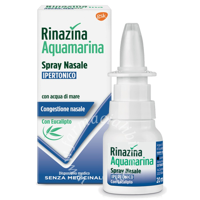 Rinazina aquamarina spray nasale ipertonico con eucalipto 20 ml