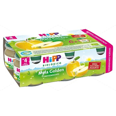 Hipp bio omogeneizzato mela golden 6x80 g