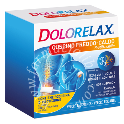 Dolorelax ice hot cuscino riutilizzabile con velcro fissante 11x26 cm
