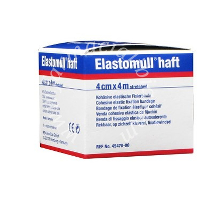 Benda elastica autoadesiva elastomull haft compressione forte 4x400 cm