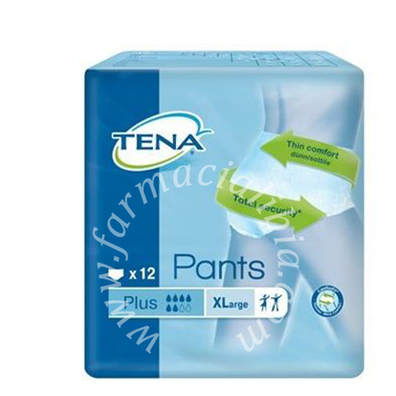 Pannolone pull up tena pants plus taglia extra large 12 pezzi