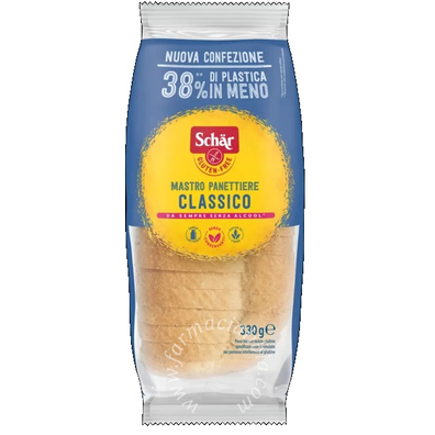 Schar classico del mastro panettiere pane bianco senza lattosio 330 g